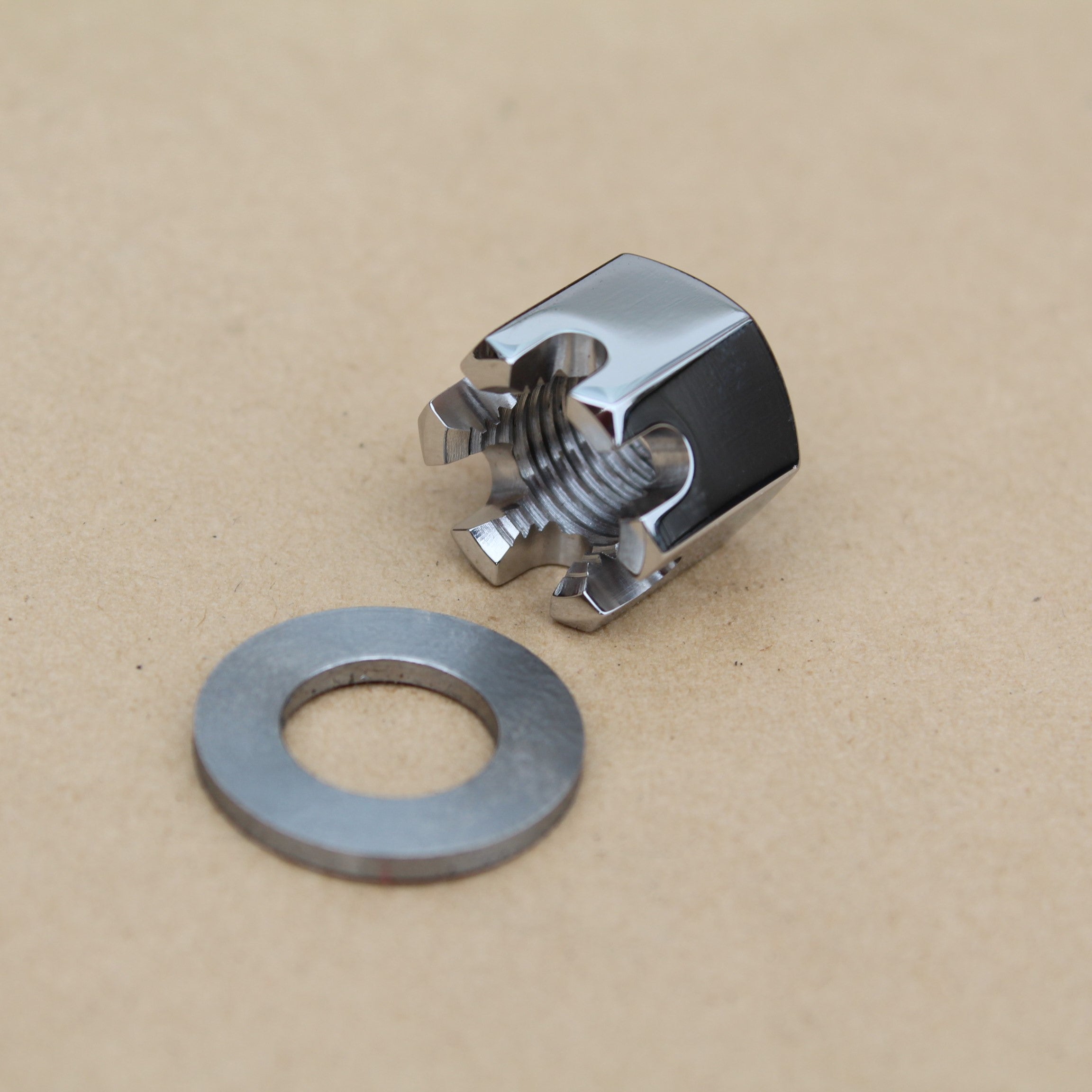 polished front wheel nut suzuki gt250 gt380 gt550 gs750