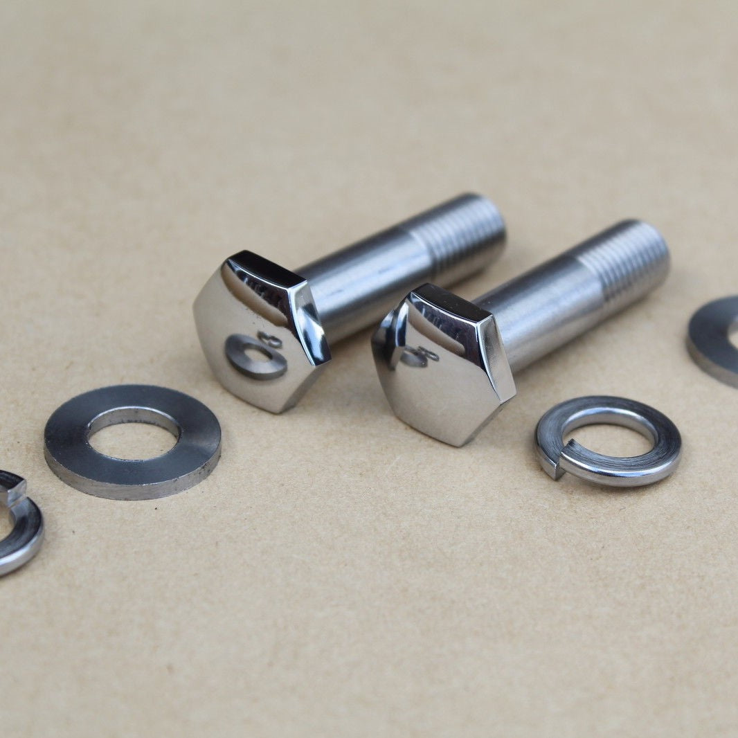 tokico suzuki gt caliper bolts in stainless steel mirror polished