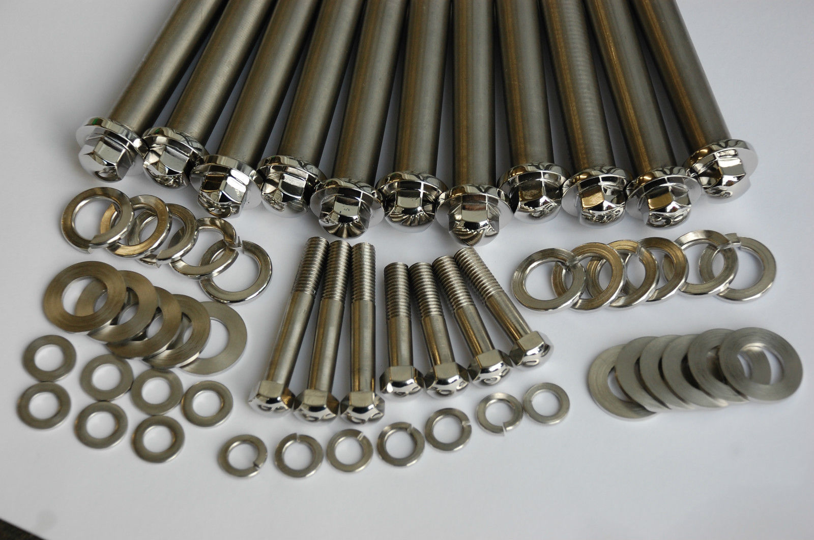 Suzuki 09159-10010 GT750 Cylinder Head Nut Bolt Complete Top End Set Stainless