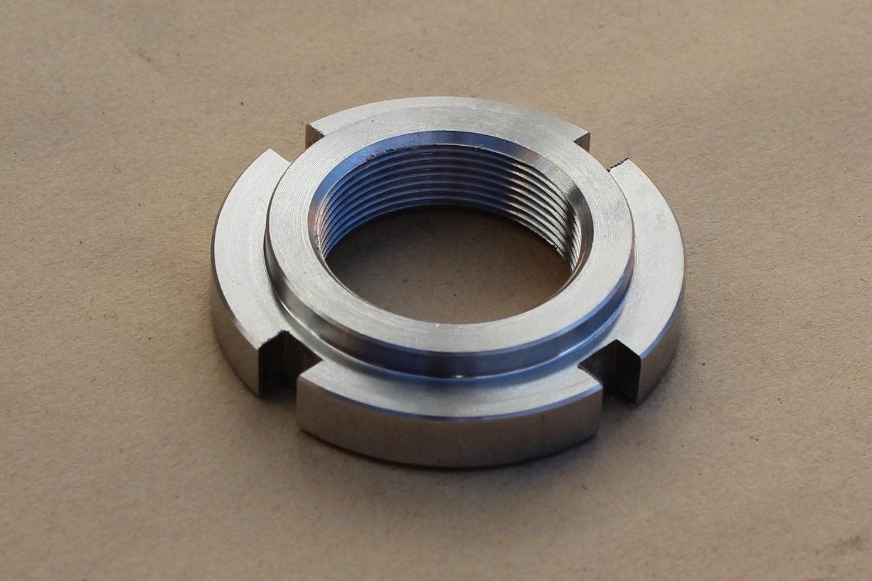 Suzuki 51631-28000 GSF600 GSF1200 Bandit Steering stem adjuster nut stainless