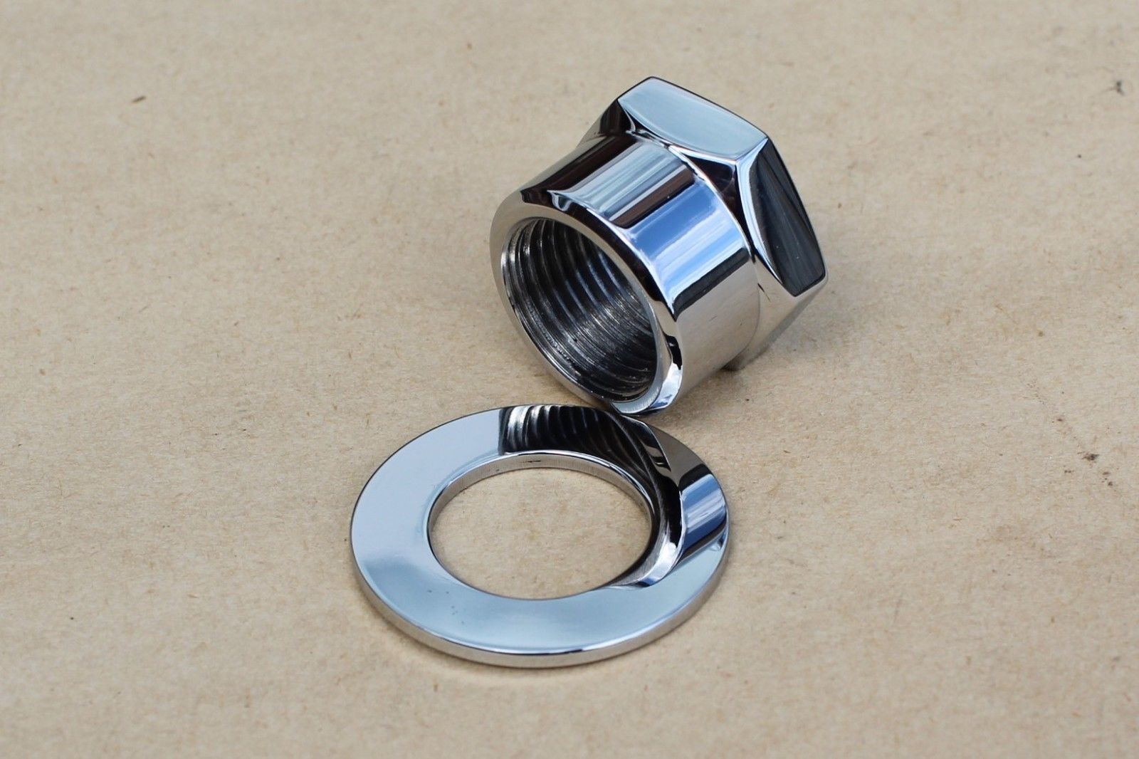 Suzuki 51353-45000 GS1000 GS750 GS550 GS850 Steering stem nut set in stainless