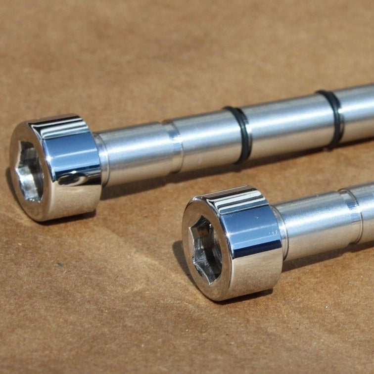 highly polished kawasaki h1 h2 brake axle bolts