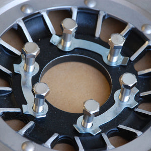 suzuki gt brake disc bolts set in a wheel