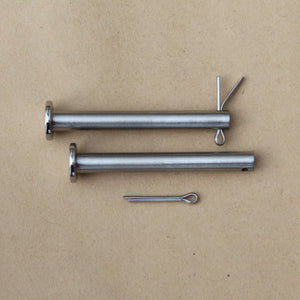 two stainless steel seat pins for classic kawasaki bikes 53011-002