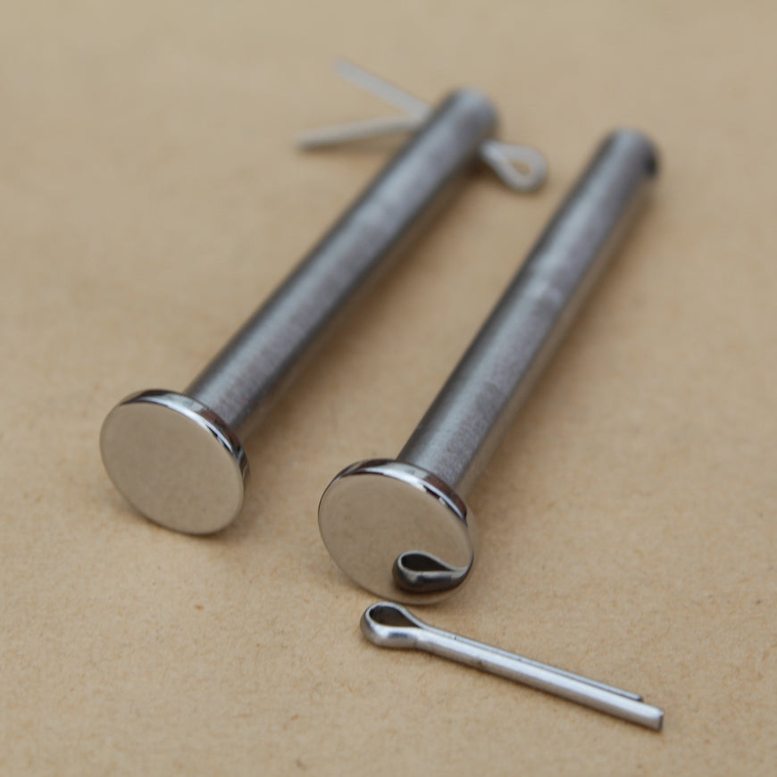 53011-002 classic kawasaki stainless seat pins with polished heads