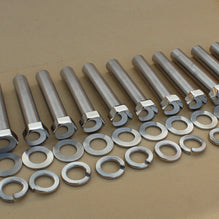 Kawasaki 92015-049 Cylinder head bolt set for the H2 model in polished stainless steel