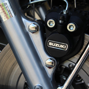 suzuki gt caliper bolts fitted to motorcycle